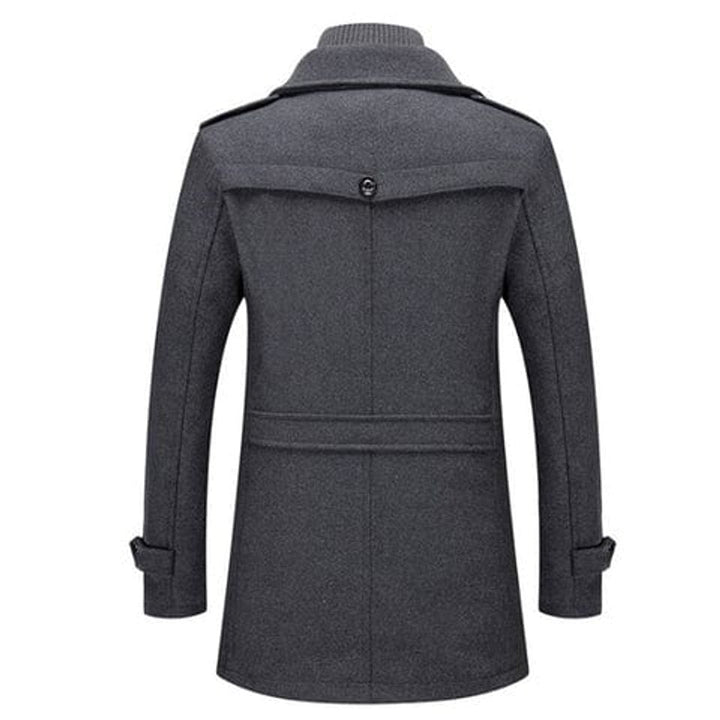 Aldermont | Men's Wool Blend Coat – Tailored Double-Collar Winter Overcoat 8
