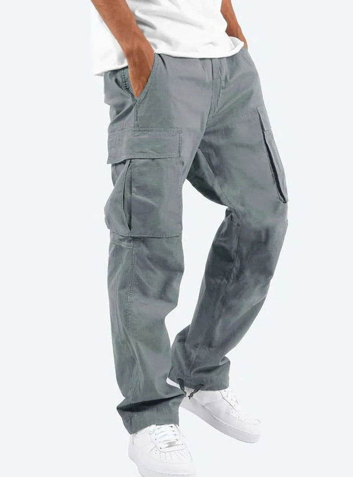 Carvion | Men's Relaxed Fit Cargo Trousers – Multi-Pocket Casual Pants with Adjustable Drawstring Hems 4