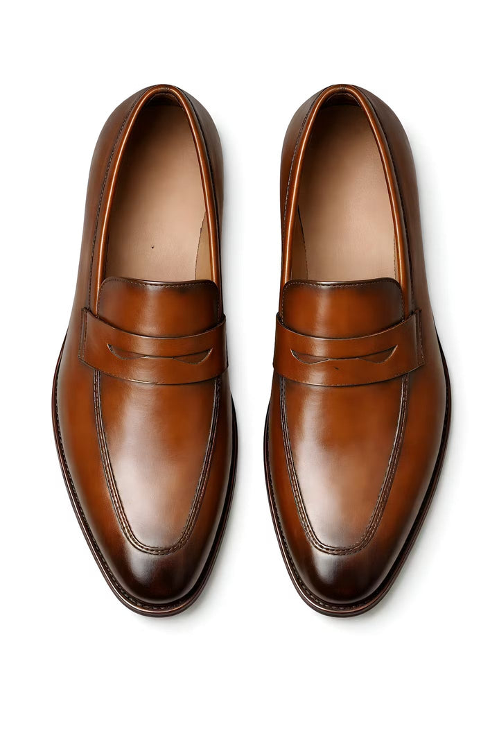 Pennmont | Men's Classic Penny Loafers – Elegant Slip-On Formal Dress Shoes 4