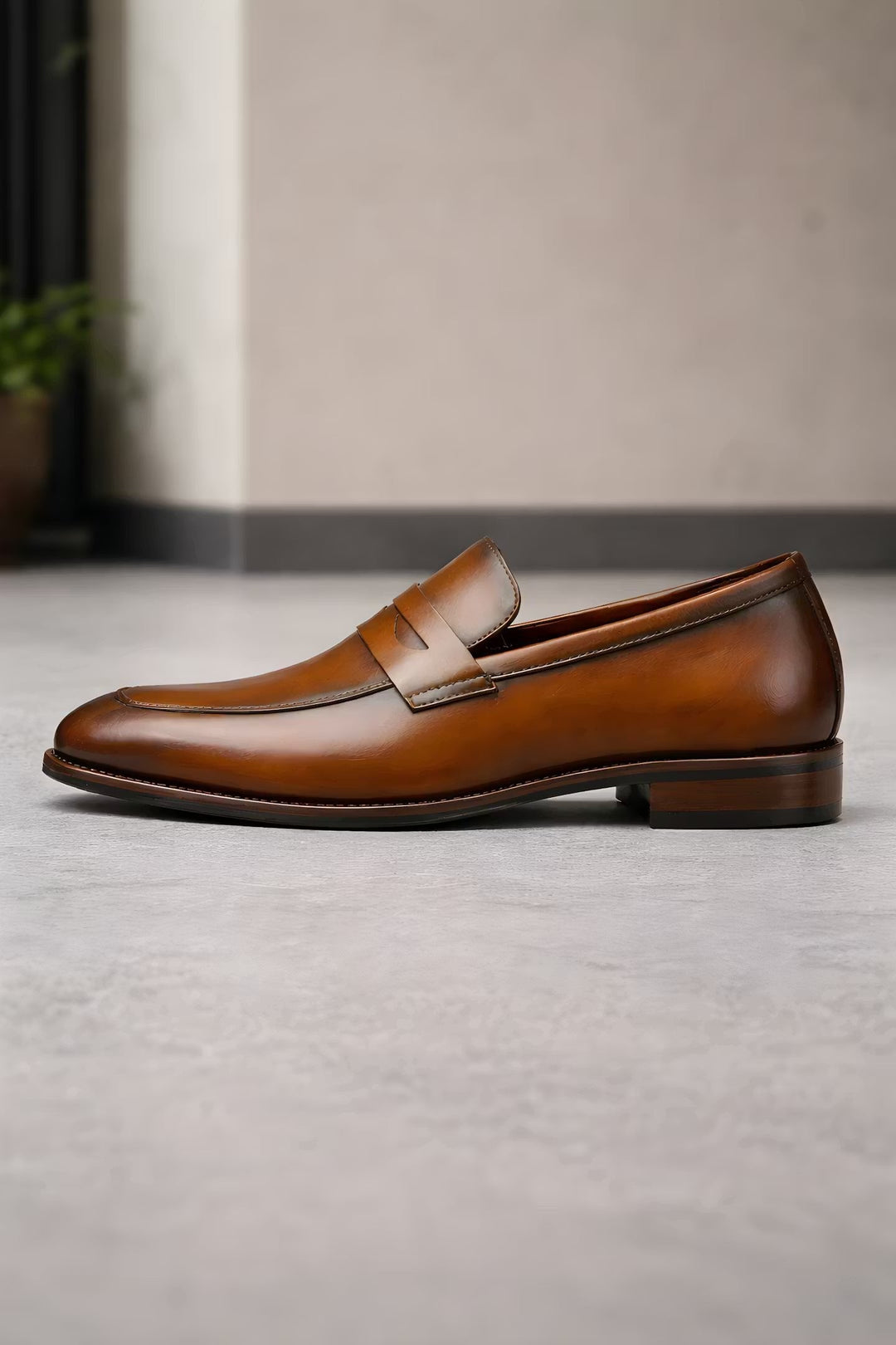 Pennmont | Men's Classic Penny Loafers – Elegant Slip-On Formal Dress Shoes 7