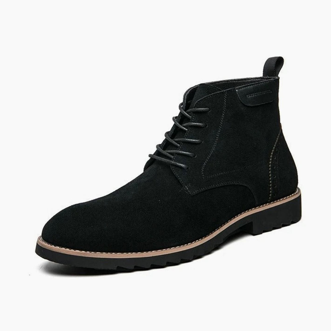 Suedmont | Men's Suede-Look Chukka Boots – Cushioned Lace-Up Smart-Casual Ankle Boots 10