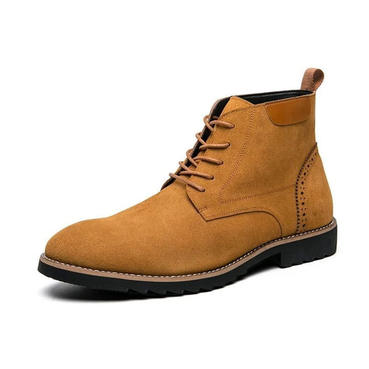 Suedmont | Men's Suede-Look Chukka Boots – Cushioned Lace-Up Smart-Casual Ankle Boots 7