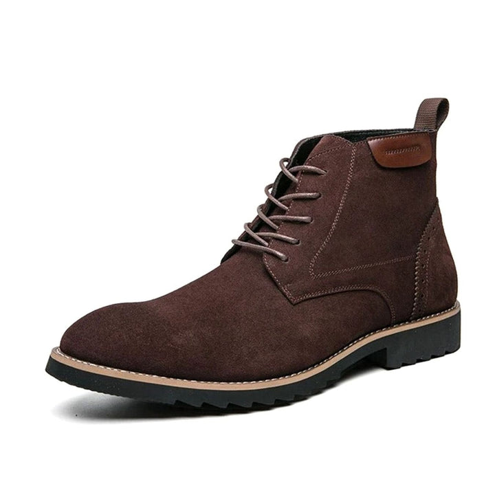 Suedmont | Men's Suede-Look Chukka Boots – Cushioned Lace-Up Smart-Casual Ankle Boots 8