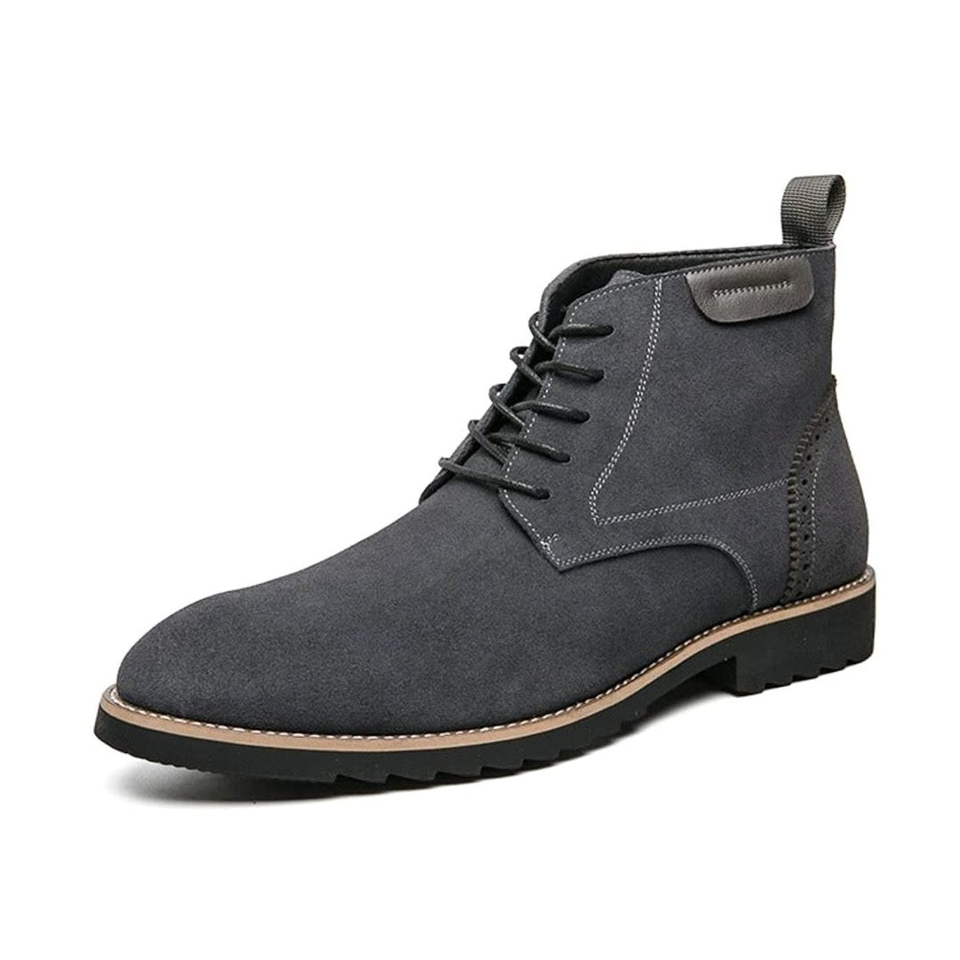 Suedmont | Men's Suede-Look Chukka Boots – Cushioned Lace-Up Smart-Casual Ankle Boots 9