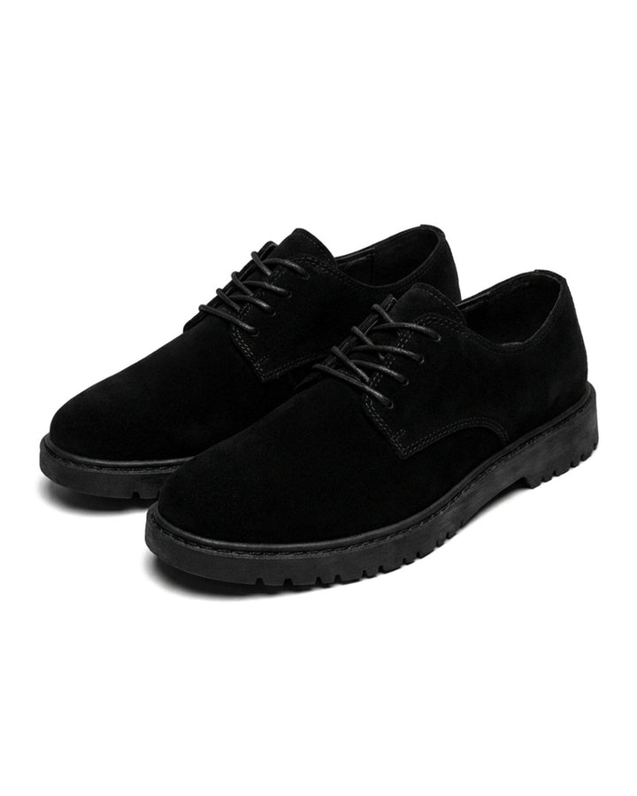 Tanverick | Men's Suede Derby Shoes – Chunky Lug-Sole Lace-Up Casual Shoes 6