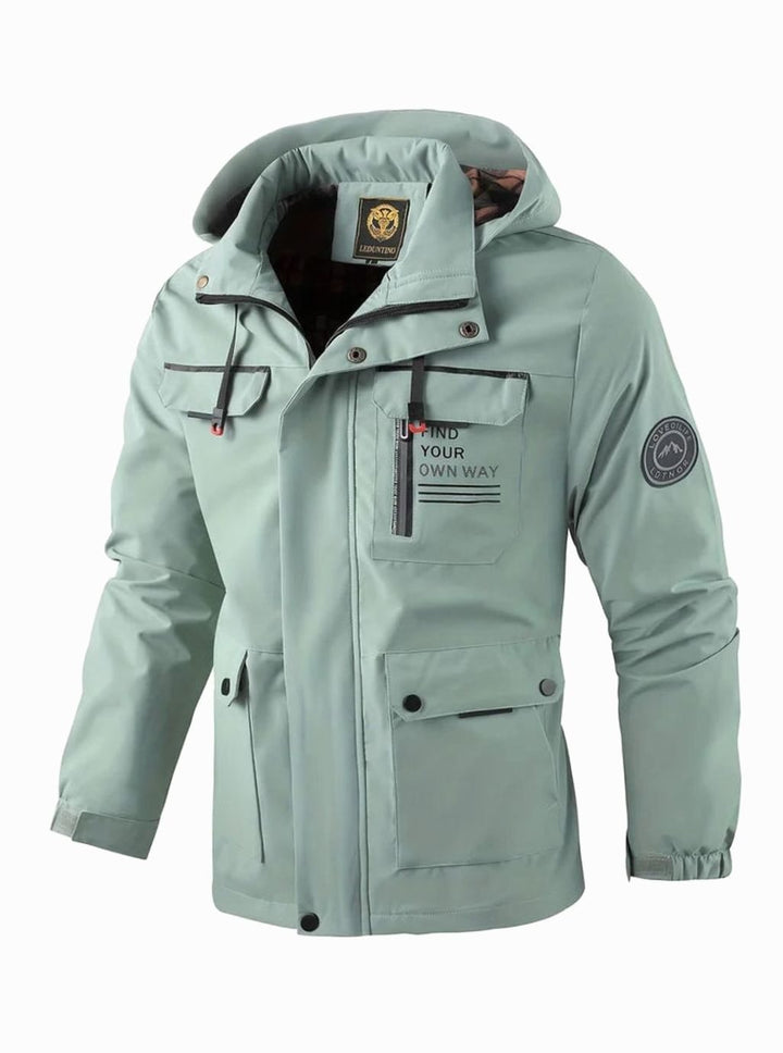 Stormvale | Men's Waterproof Hooded Winter Jacket – Fleece-Lined Multi-Pocket Outdoor Coat 1