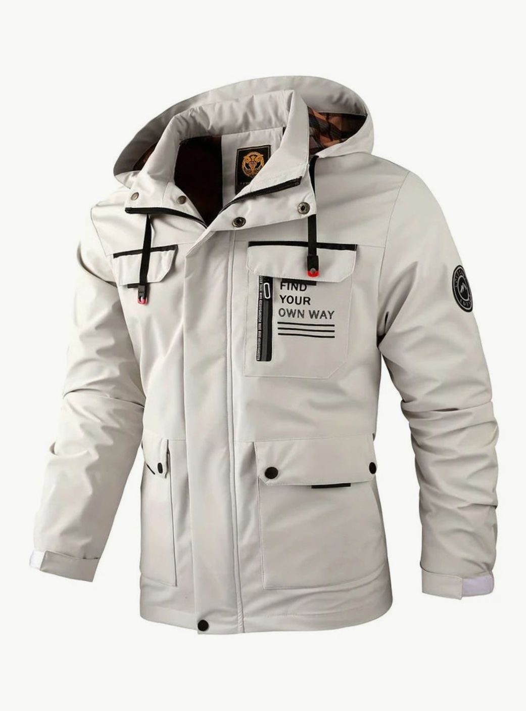 Stormvale | Men's Waterproof Hooded Winter Jacket – Fleece-Lined Multi-Pocket Outdoor Coat 3