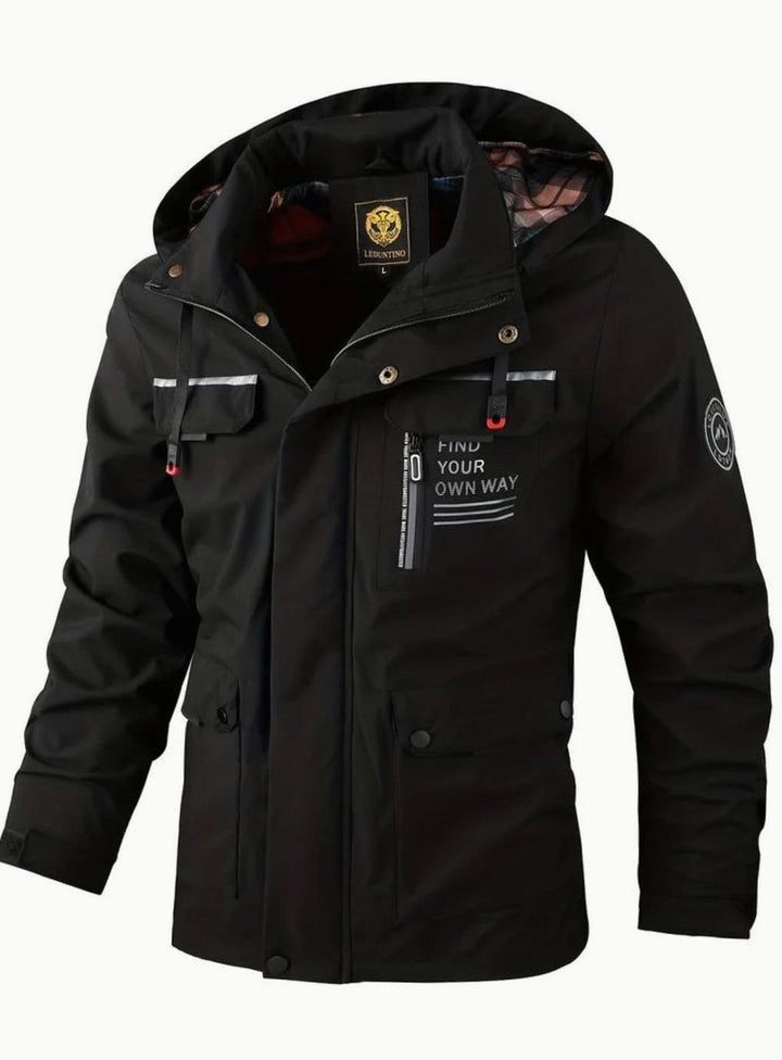 Stormvale | Men's Waterproof Hooded Winter Jacket – Fleece-Lined Multi-Pocket Outdoor Coat 4