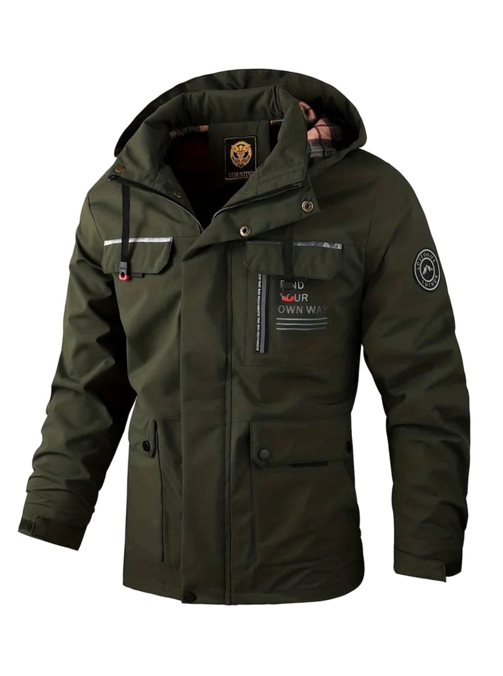 Stormvale | Men's Waterproof Hooded Winter Jacket – Fleece-Lined Multi-Pocket Outdoor Coat 7