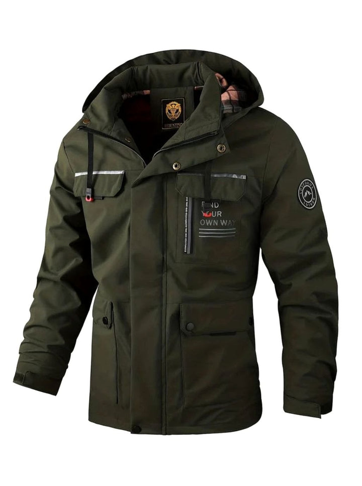 Stormvale | Men's Waterproof Hooded Winter Jacket – Fleece-Lined Multi-Pocket Outdoor Coat 7