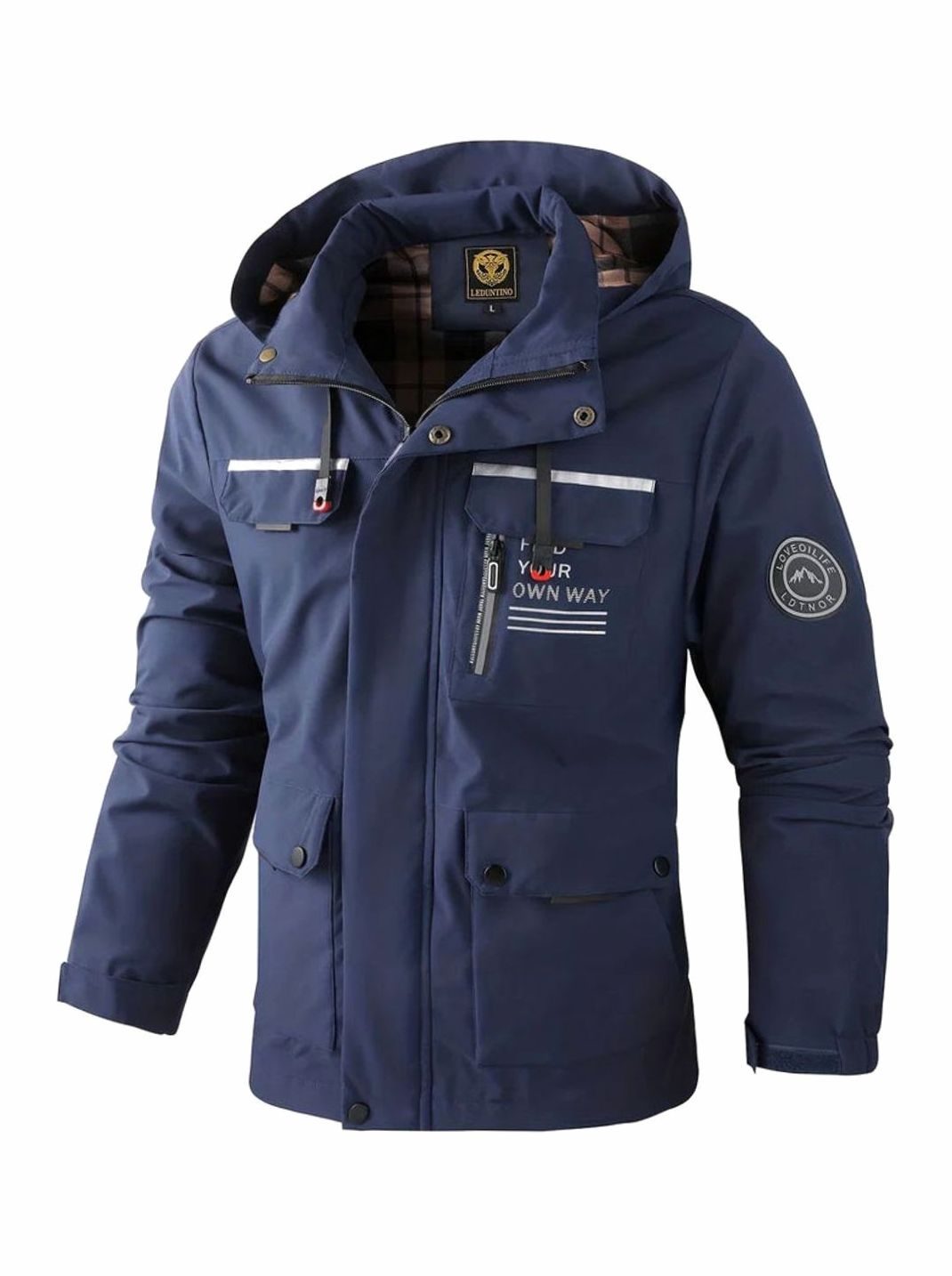 Stormvale | Men's Waterproof Hooded Winter Jacket – Fleece-Lined Multi-Pocket Outdoor Coat 8