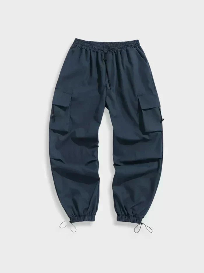 Vaymont | Men's Wide-Leg Cargo Trousers – Relaxed Fit Drawstring Waist & Adjustable Ankle Cuffs 3