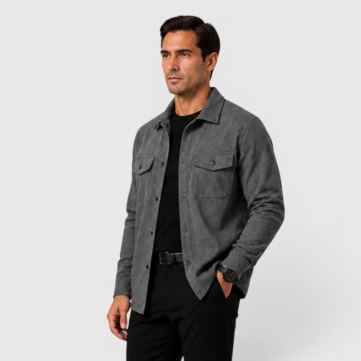 Arviston | Men's Brushed Fabric Regular-Fit Overshirt