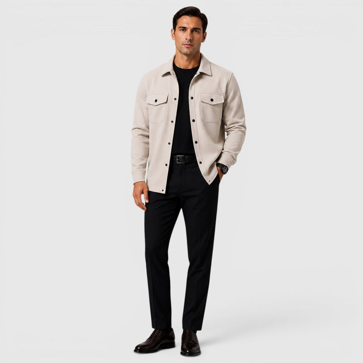 Arviston | Men's Brushed Fabric Regular-Fit Overshirt