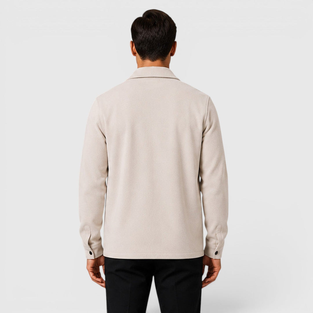 Arviston | Men's Brushed Fabric Regular-Fit Overshirt