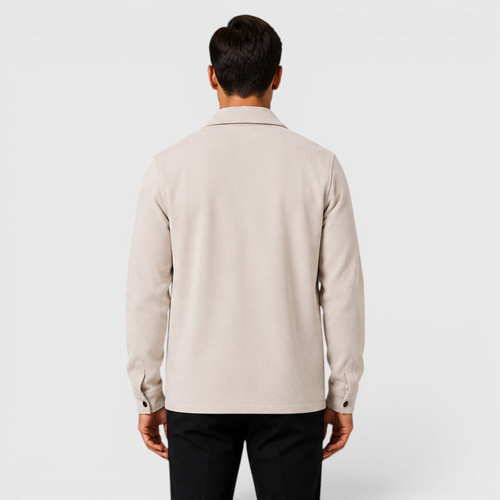 Arviston | Men's Brushed Fabric Regular-Fit Overshirt