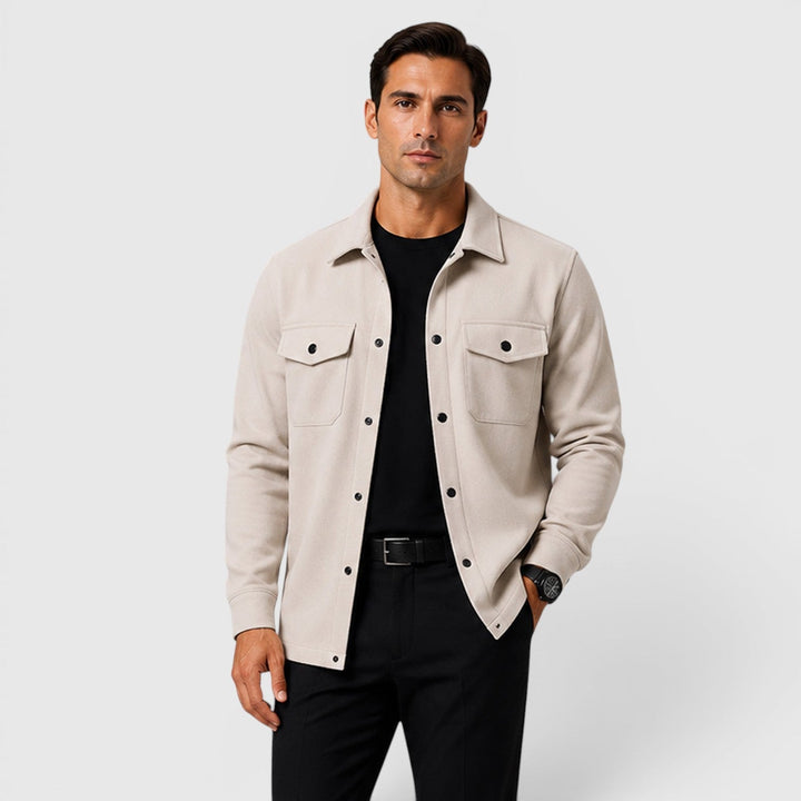 Arviston | Men's Brushed Fabric Regular-Fit Overshirt