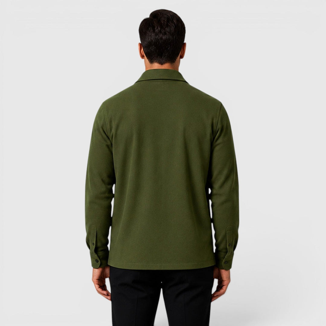 Arviston | Men's Brushed Fabric Regular-Fit Overshirt