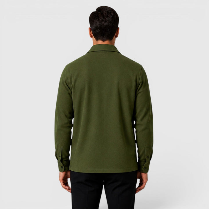 Arviston | Men's Brushed Fabric Regular-Fit Overshirt