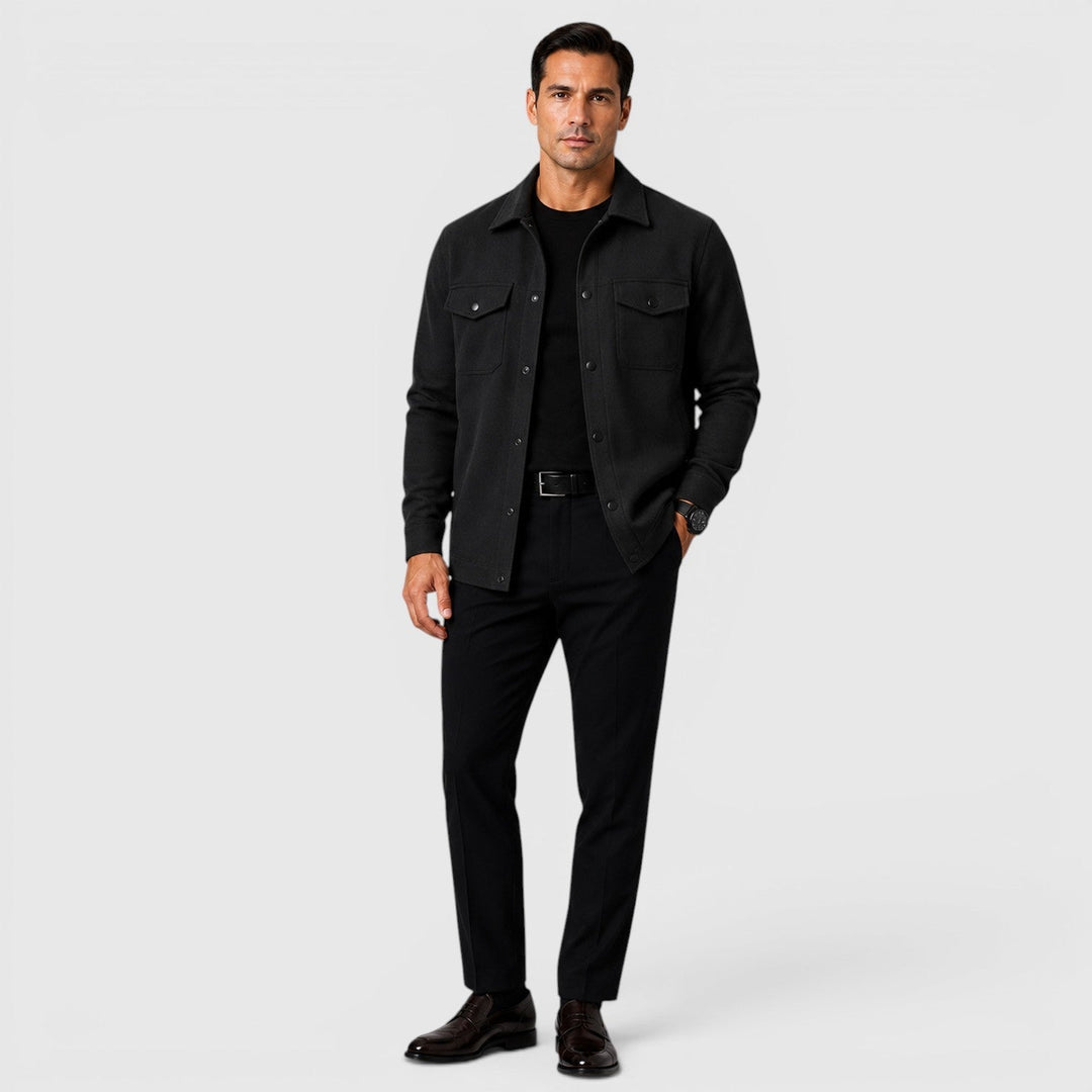 Arviston | Men's Brushed Fabric Regular-Fit Overshirt