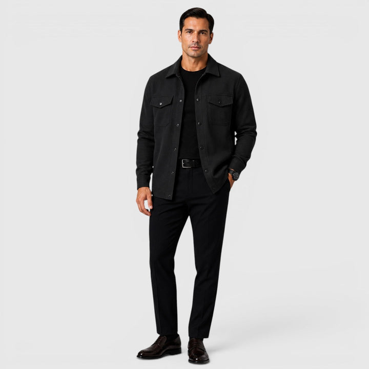 Arviston | Men's Brushed Fabric Regular-Fit Overshirt