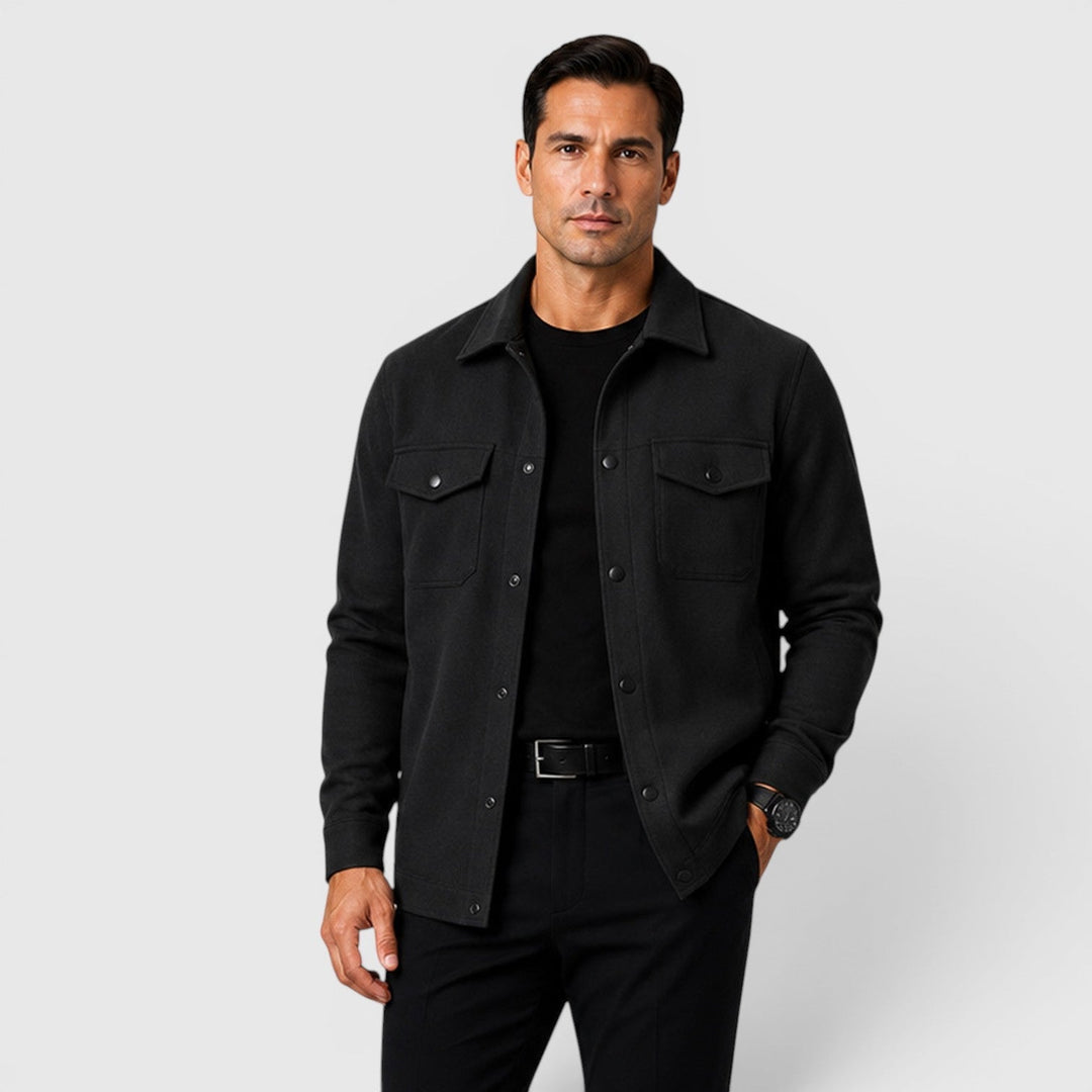 Arviston | Men's Brushed Fabric Regular-Fit Overshirt