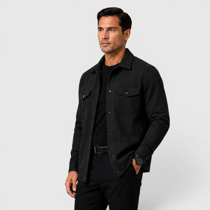 Arviston | Men's Brushed Fabric Regular-Fit Overshirt
