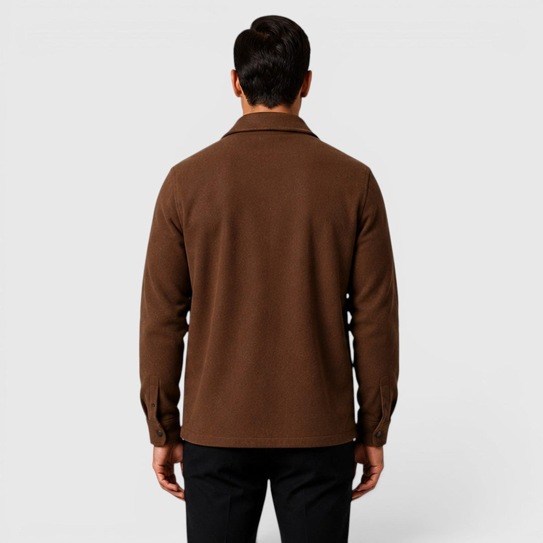 Arviston | Men's Brushed Fabric Regular-Fit Overshirt