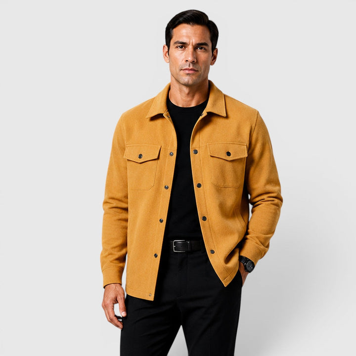 Arviston | Men's Brushed Fabric Regular-Fit Overshirt