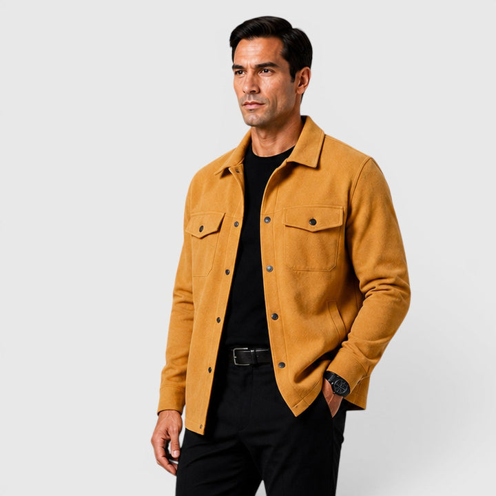 Arviston | Men's Brushed Fabric Regular-Fit Overshirt