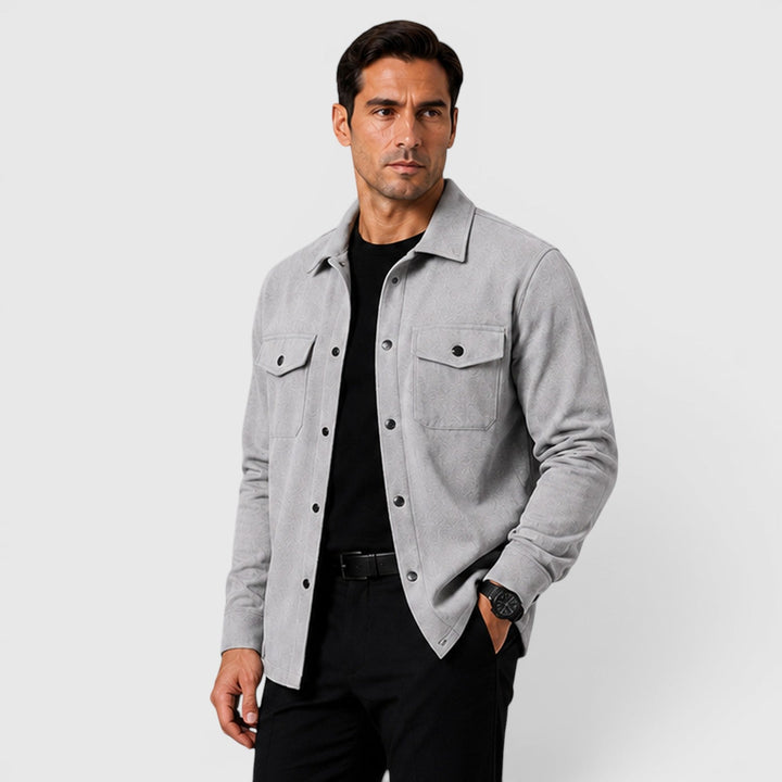 Arviston | Men's Brushed Fabric Regular-Fit Overshirt