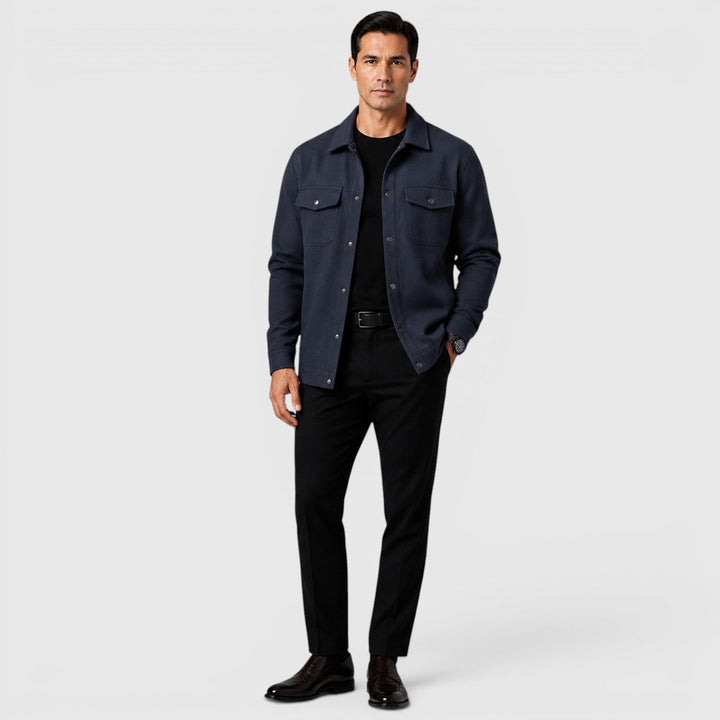 Arviston | Men's Brushed Fabric Regular-Fit Overshirt