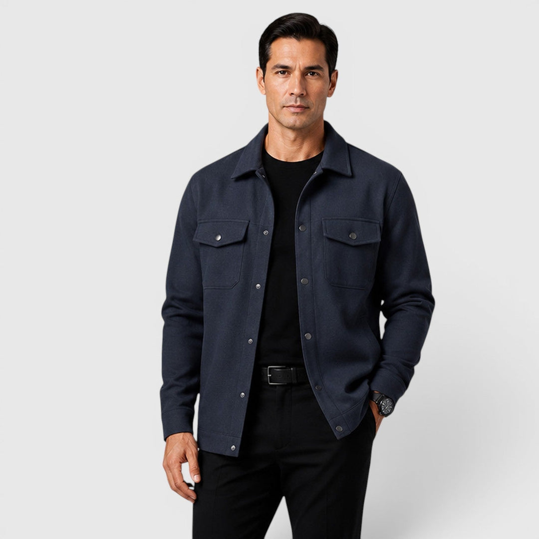Arviston | Men's Brushed Fabric Regular-Fit Overshirt
