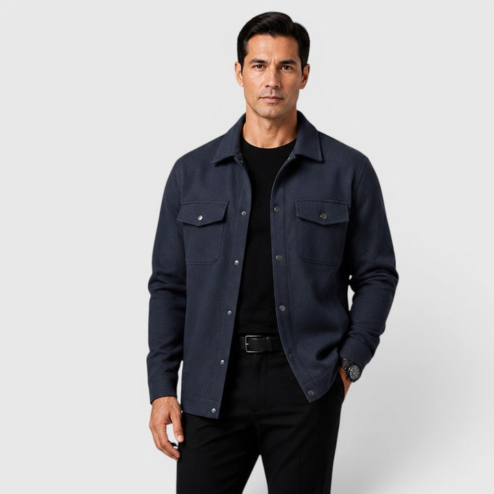 Arviston | Men's Brushed Fabric Regular-Fit Overshirt