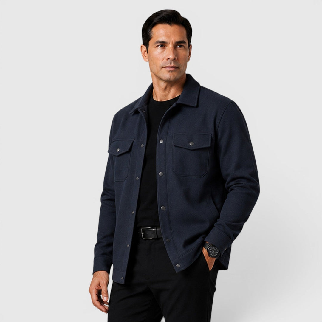 Arviston | Men's Brushed Fabric Regular-Fit Overshirt