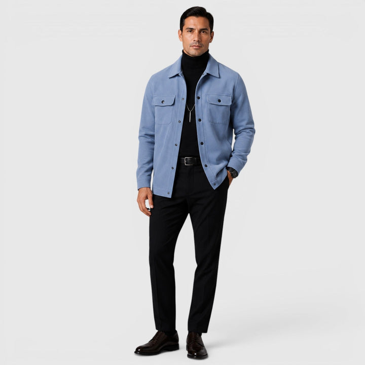 Arviston | Men's Brushed Fabric Regular-Fit Overshirt
