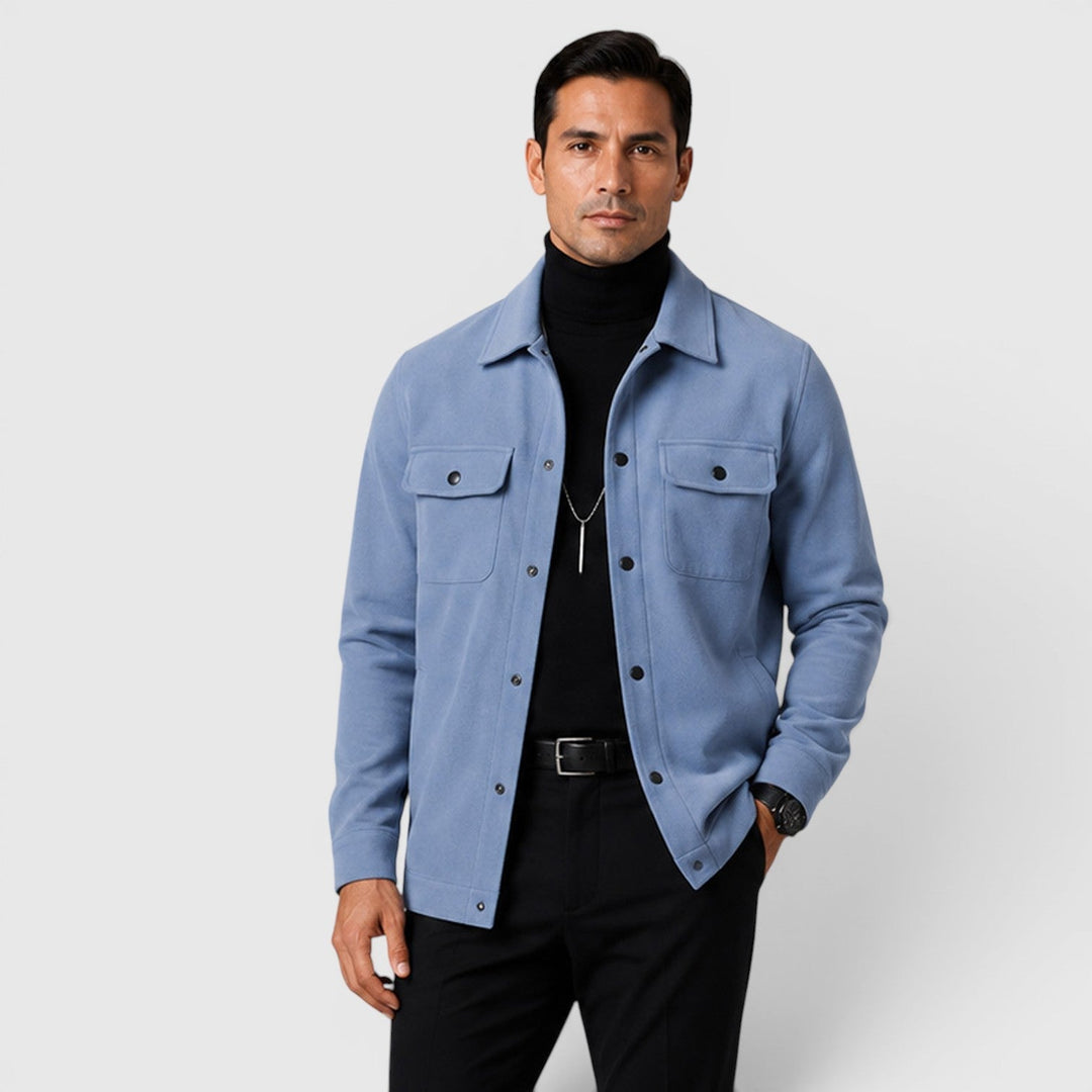 Arviston | Men's Brushed Fabric Regular-Fit Overshirt