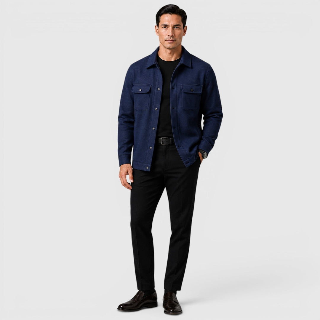 Arviston | Men's Brushed Fabric Regular-Fit Overshirt