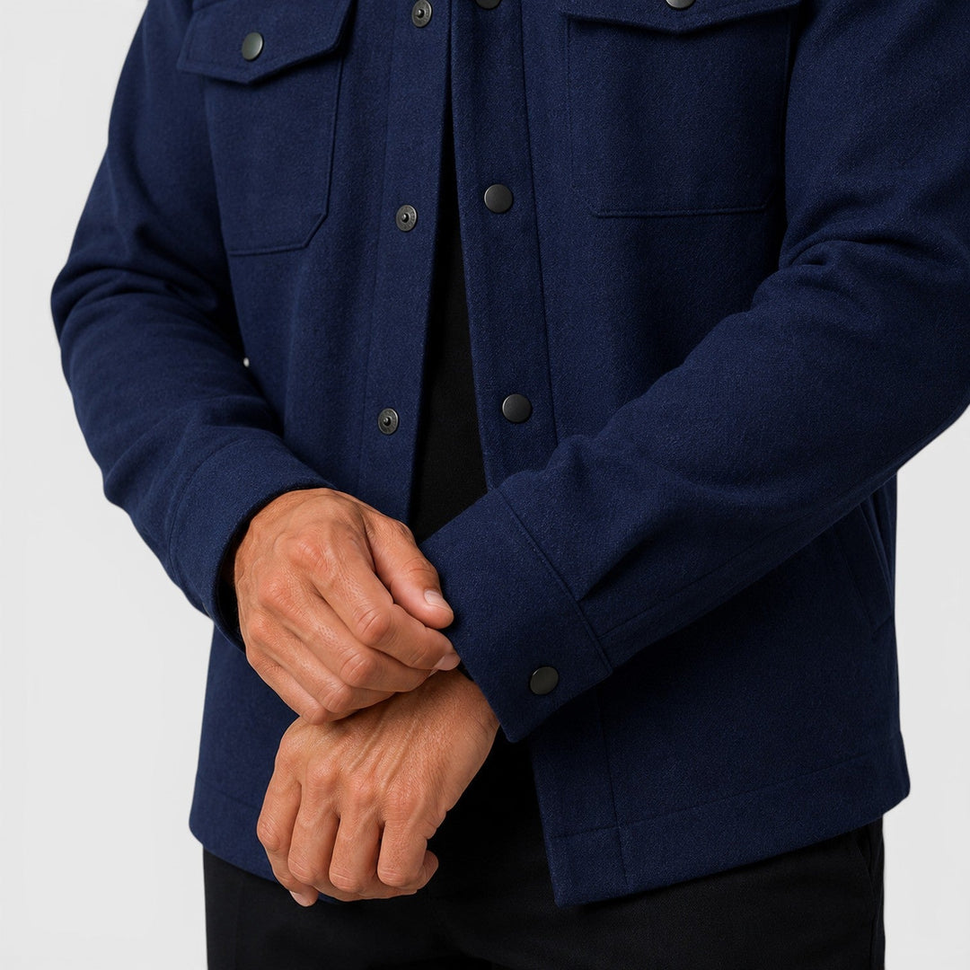 Arviston | Men's Brushed Fabric Regular-Fit Overshirt