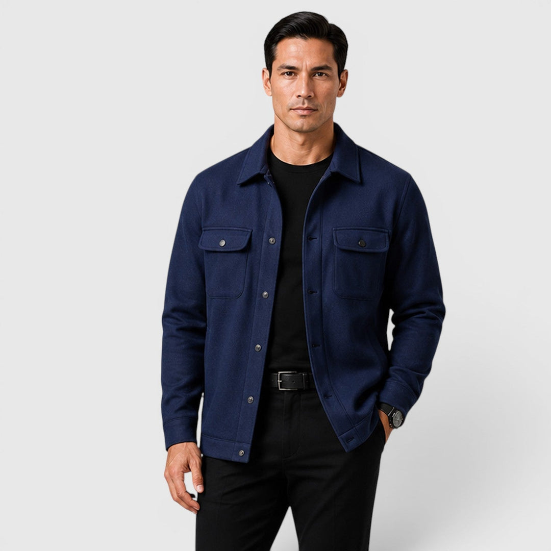 Arviston | Men's Brushed Fabric Regular-Fit Overshirt