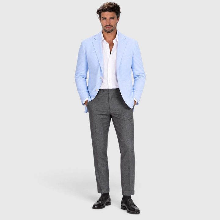 Asterford | Men's Tailored Striped Seersucker-Style Blazer