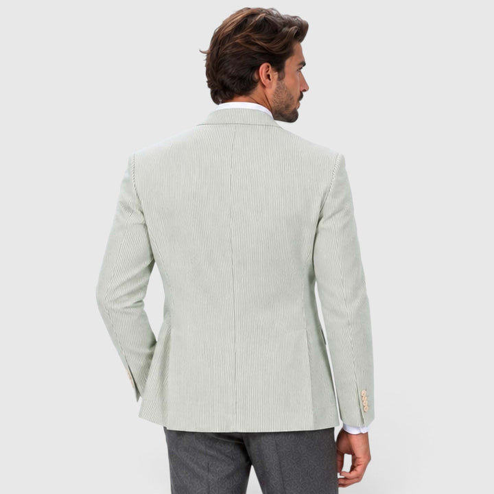 Asterford | Men's Tailored Striped Seersucker-Style Blazer