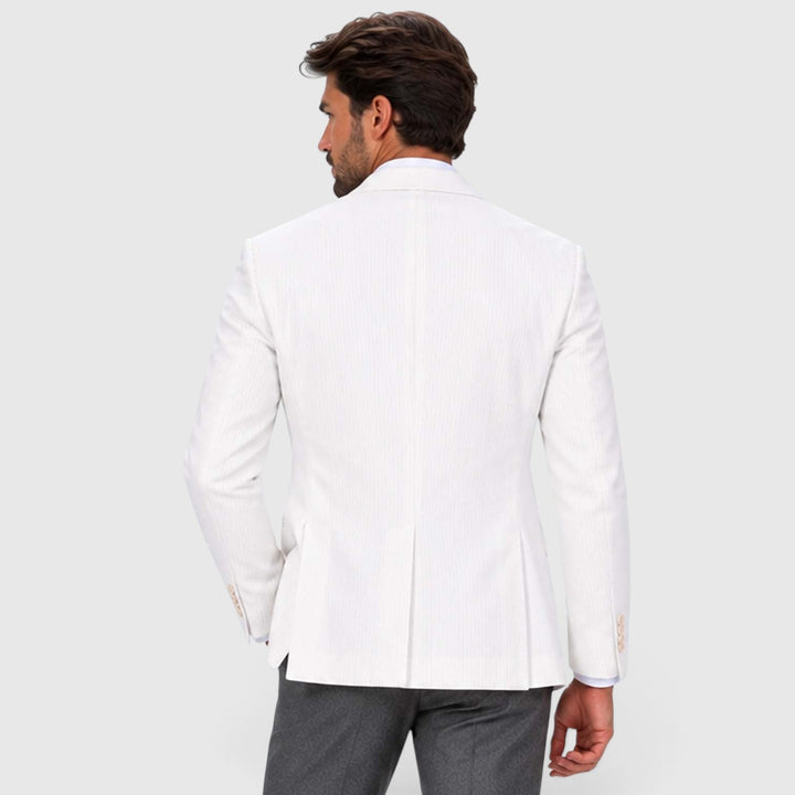 Asterford | Men's Tailored Striped Seersucker-Style Blazer
