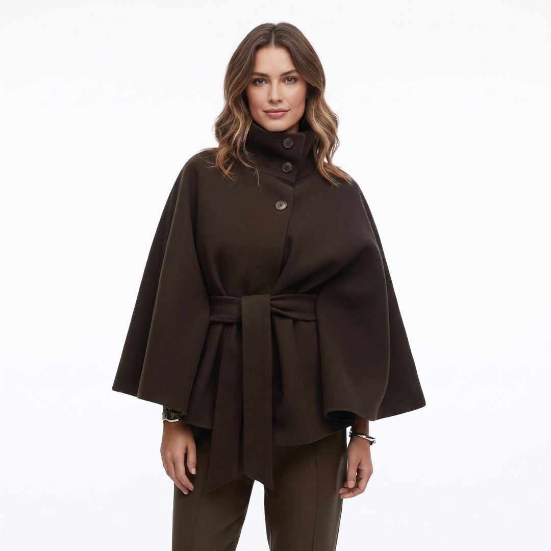 Aurelissea | Women’s Elegant Belted Cape Coat