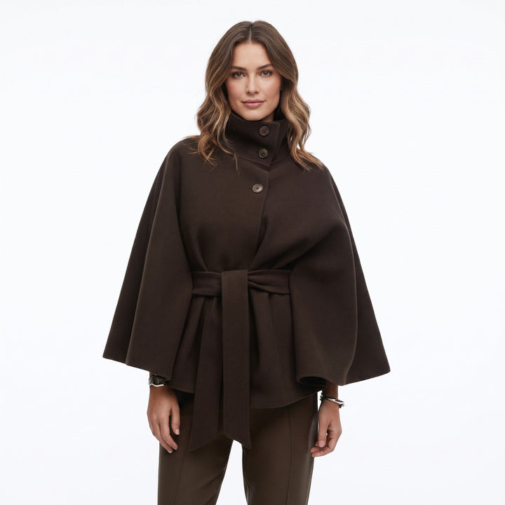 Aurelissea | Women’s Elegant Belted Cape Coat