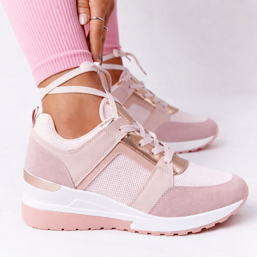 Solvessa | Women's Orthopaedic Wedge Lace-Up Walking Shoes