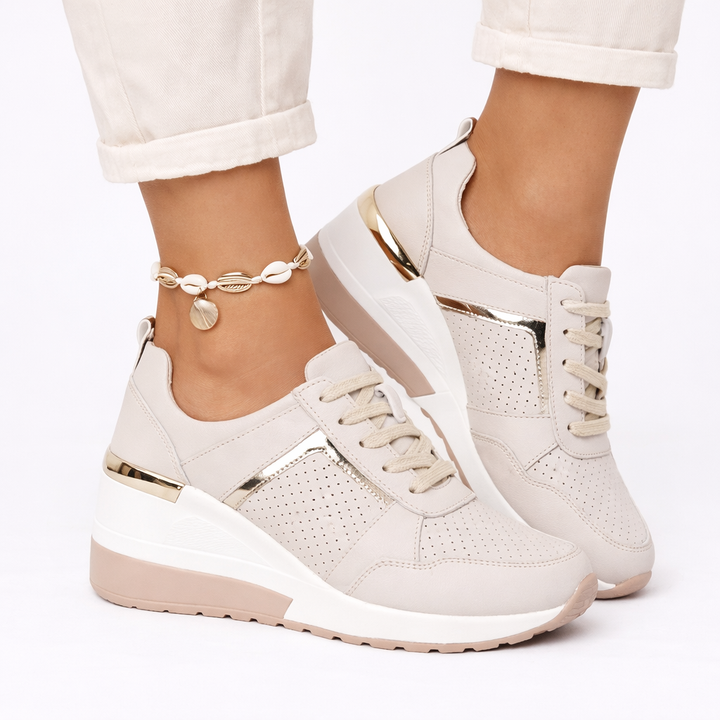 Solvessa | Women's Orthopaedic Wedge Lace-Up Walking Shoes
