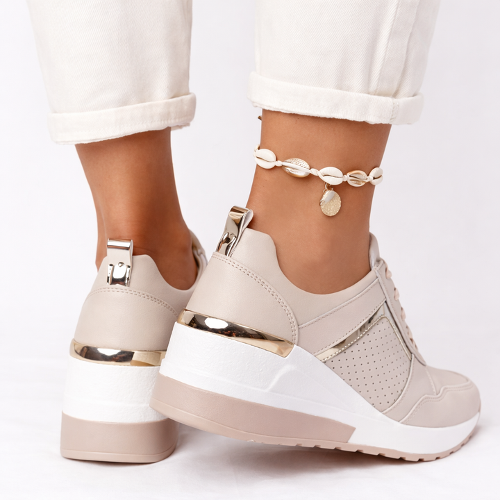 Solvessa | Women's Orthopaedic Wedge Lace-Up Walking Shoes