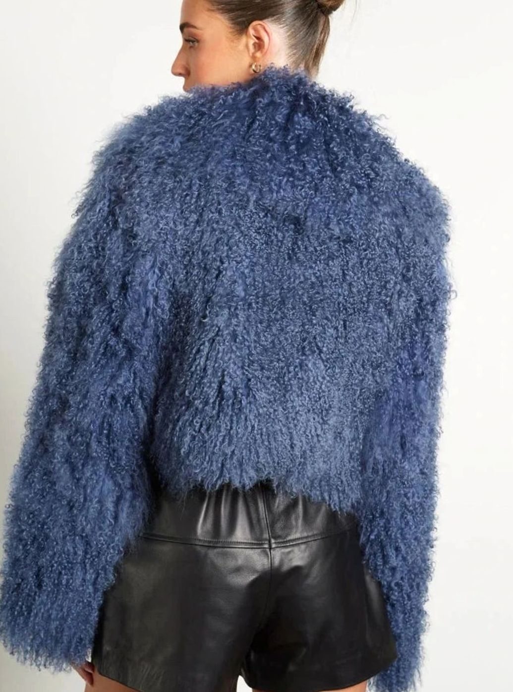 Teddelisse | Women's Cropped Teddy Faux Fur Jacket – Plush Long-Sleeve Winter Outerwear 6