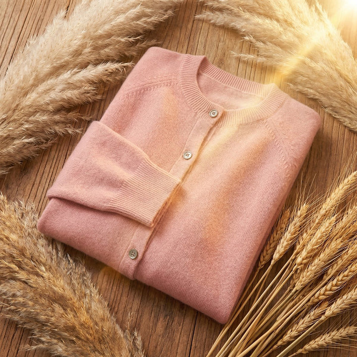 Merivelle | Women's Merino Wool Cardigan – Elegant Long Sleeve Knitted Jumper 2